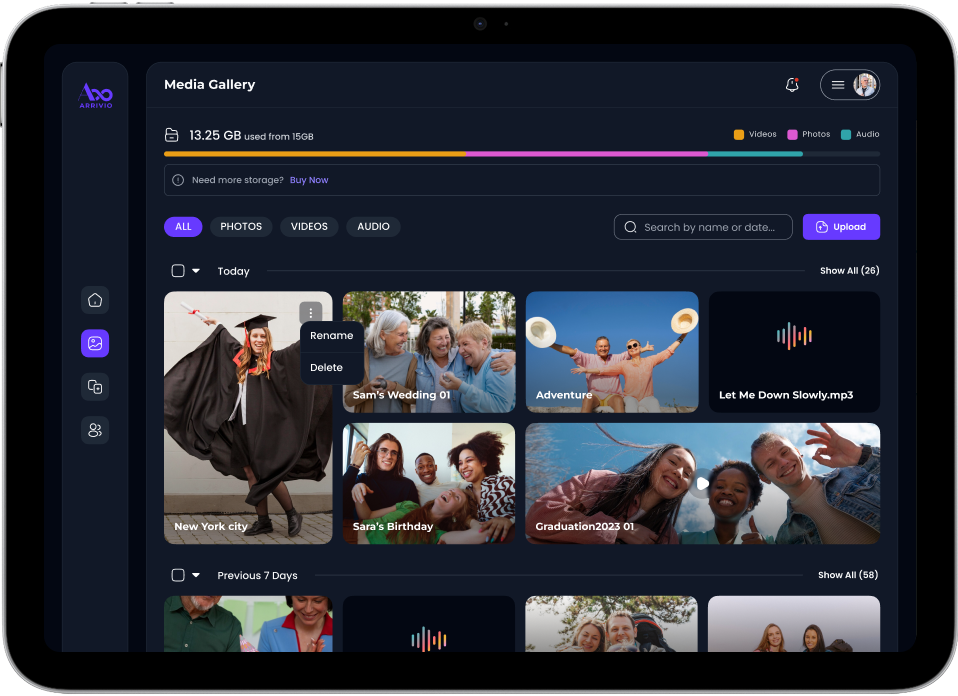 Memory collection dashboard